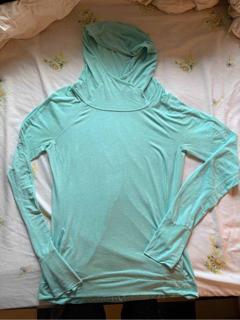 GAP Mint Green Lightweight Hooded Top